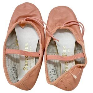 Dance Time Ballet Slippers Leather Pink Size 10.5M New In Box